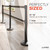 Lukso LUK40SDB Black 40" ADA Compliant Stanchion with Dual 10' Retractable Belt