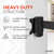 Lukso LUK6WMS Black Wall-Mount Stanchion with 6.5' Black Retractable Belt