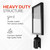 Lukso LUKSNFRM 8.5" x 12.75" Black Removable Steel Stanchion Vertical Sign Frame
