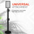 Lukso LUKSNFRM 8.5" x 12.75" Black Removable Steel Stanchion Vertical Sign Frame