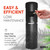 Makula MAKWMBK 1.75'' Black Wall Mounted Cigarette and Ash Receptacle