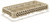 Vollrath HRC1 10" W x 19 3/4" D x 3 1/8" H Half Size 10 Compartments Co-Polymer Plastic Beige Traex Dishwasher Rack Dropped Extender