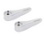 T&S Brass 001638-45NS-M2 0.18" Long Polished Chrome Lever Handle (Qty 2)