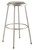 National Public Seating 6430 30" Round Vinyl Padded Seat Steel Stool
