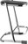 National Public Seating 6622 22" H Wood Rounded Square Seat Elephant Z-Stool with Steel Frame