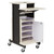 National Public Seating PRC250 Wood Grain Melamine Laminated MDF Top Oklahoma Sound Premium Plus Presentation Cart with Storage Cabinet