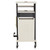 National Public Seating PRC250 Wood Grain Melamine Laminated MDF Top Oklahoma Sound Premium Plus Presentation Cart with Storage Cabinet
