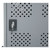 National Public Seating DCC Gray Steel Oklahoma Sound Duet Charging Cart