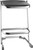 National Public Seating 6624 24" H Wood Rounded Square Seat Elephant Z-Stool with Steel Frame