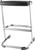 National Public Seating 6624 24" H Wood Rounded Square Seat Elephant Z-Stool with Steel Frame