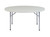 National Public Seating BT60R 60" Dia. Gray Molded Plastic Heavy Duty Round Folding Table