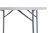 National Public Seating BT60R 60" Dia. Gray Molded Plastic Heavy Duty Round Folding Table