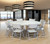 National Public Seating BT71R 71" Dia. Gray Molded Plastic Heavy Duty Round Folding Table