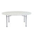 National Public Seating BT71R 71" Dia. Gray Molded Plastic Heavy Duty Round Folding Table