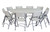 National Public Seating BT71R 71" Dia. Gray Molded Plastic Heavy Duty Round Folding Table