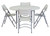 National Public Seating BT48R 48" Dia. Gray Molded Plastic Heavy Duty Round Folding Table