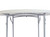 National Public Seating BT48R 48" Dia. Gray Molded Plastic Heavy Duty Round Folding Table