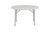 National Public Seating BT48R 48" Dia. Gray Molded Plastic Heavy Duty Round Folding Table