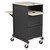 National Public Seating PRC400 18 Gauge Black Steel Frame Oklahoma Sound Jumbo Presentation Cart