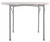 National Public Seating BT3636 36" W x 36" D 19 Gauge Speckled Gray Powder Coated Frame & Legs Heavy Duty Folding Table