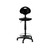 National Public Seating 6722HB 22" to 32" Adjustable Height Polyurethane Seat and Back Adjustable Height Kangaroo Task Chair