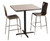 National Public Seating CT33636X 36" x 36" Square Café Table