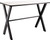 National Public Seating CLT3072 30" H x 72" W x 30" D Rectangular Black Powder Coated X-Frame Collaborator Table with 4 Leveling Glides