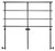 National Public Seating GRR32T Back Guardrail for 18" x 32" Tapered Risers