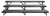 National Public Seating RS3L 54" W Steel Channel Black Frame Straight Standing Choral Riser