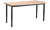 National Public Seating HDT3-3036B 36" W x 30" D Rectangular Wood Butcherblock Top Heavy Duty Steel Table