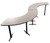 National Public Seating CT52492T 24" x 92.75" 108° Curve Café Table