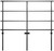 National Public Seating GRR24T Back Guardrail for 18" x 24" Tapered Risers