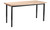 National Public Seating HDT3-2472B 37.25" H x 72" W x 24" D Rectangular Wood Butcherblock Top Heavy Duty Steel Table