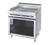 Jade JTRH-12GT-LP 12" W Liquid Propane 6" Plate Shelf Titan Heavy Duty Range - 30,000 BTU
