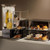 Rosseto LD169 2 Gal. Acrylic Square with Black Matte Steel Base Mosaic Beverage Dispenser