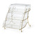 Rosseto BK021 22.4" x 15" x 17" H 3 Tier Rectangular Clear Acrylic Curved Front Bakery Case