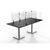 Rosseto TDK003 36.8" W x 20" H Clear Acrylic Panels Avant Guarde Tabletop Divider Kit