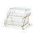 Rosseto BK020 22.4" x 23.25" x 15" H 2 Tier Rectangular Clear Acrylic Curved Front Bakery Case