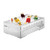 Rosseto SM112 Stainless Steel Rectangular Iris Multi-Chef Chafing Base