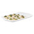 Rosseto MEL024 20.31" x 12.31" White Rectangular Melamine Forme Tray (3 per Case)