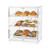 Rosseto BD129 19.1" W x 12.7" D x 23" H Clear Acrylic Flat Front Countertop Bakery Display Cabinet