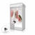 Rosseto LD155 5 Gal. Clear Acrylic Square Container with White Finish Beverage Dispenser