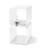 Rosseto LD187 2 Gal. White Acrylic Cuboid Lucid Beverage Dispenser