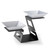 Rosseto SM220 23.4" x 14.3" x 10.75" H Square 2-Tier Swan Display Riser