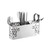Rosseto SM263 11.81" x 3.25" x 5.31" Stainless Steel 3 Compartment Iris Cutlery Holder