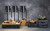 Rosseto SM235 21.6" W Black Stainless Steel Rectangular Stackable Multi-Chef Serving Station Base