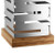 Rosseto BP011 9.25" W x 9.25" D x 2.75" H Bamboo Base for 30" Multi-Level Riser