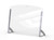 Rosseto AG202 48" W x 35.7" H Clear Acrylic Avant Guarde Shield + Serve Buffet Sneeze Guard with Stainless Steel Support