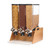 Rosseto DS102 (3) 3.5 Gal. Countertop Natural Finish Pro Bulk Dry Product Dispenser