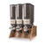Rosseto DS102 (3) 3.5 Gal. Countertop Natural Finish Pro Bulk Dry Product Dispenser